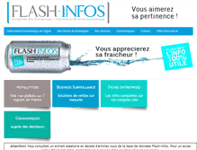 Tablet Screenshot of flash-infos.com